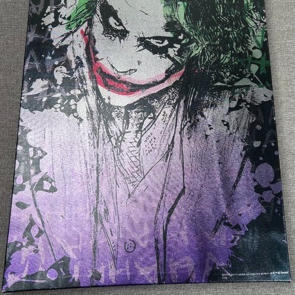 DC Comics Heath Ledger Joker Dark Knight Rises Wall Art Decor 24" x 16" - Picture 4 of 12